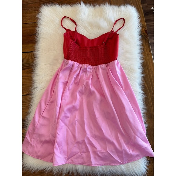 Show me your mumu pink red dress size small EUC - Picture 5 of 9